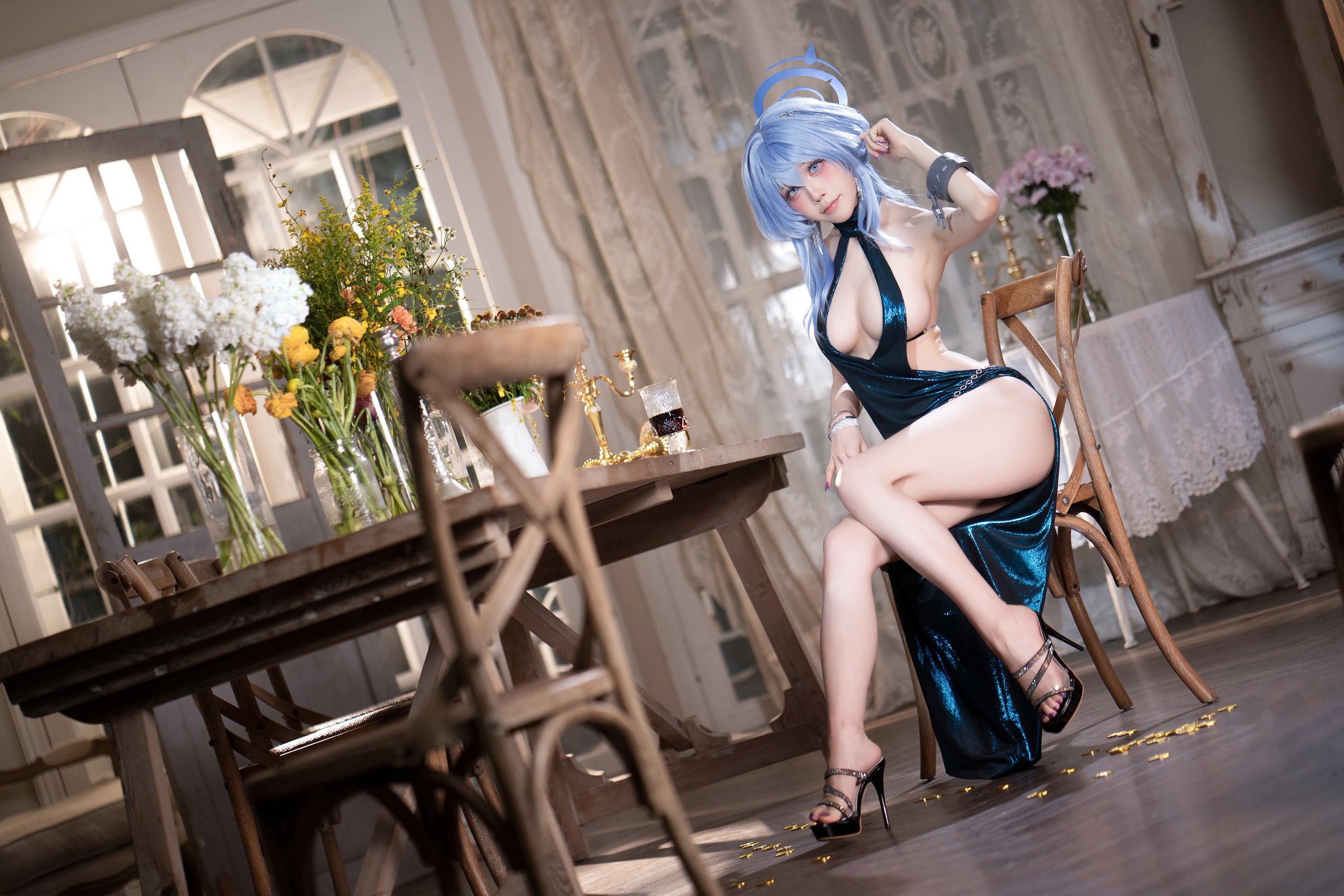 图片[1]-水淼Aqua – NO.186 蔚蓝档案 天雨亚子礼服 [146P]-XikXak